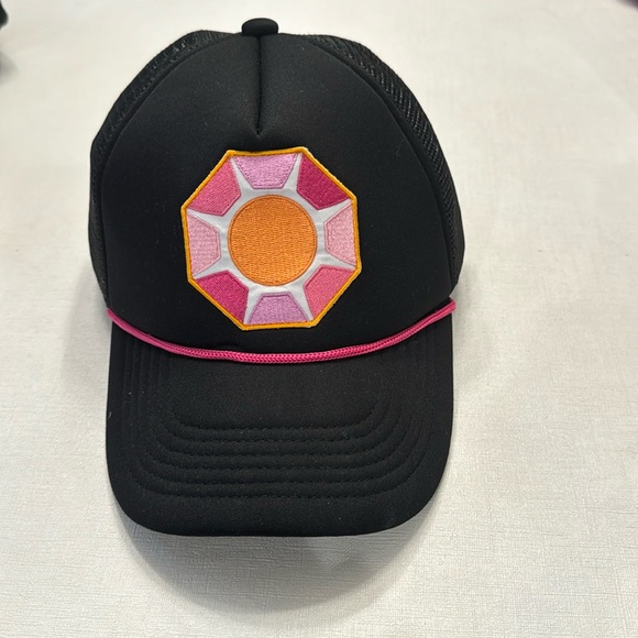 Sunshine Society Solitaire Sun Trucker Black Hat - Picture 2 of 4